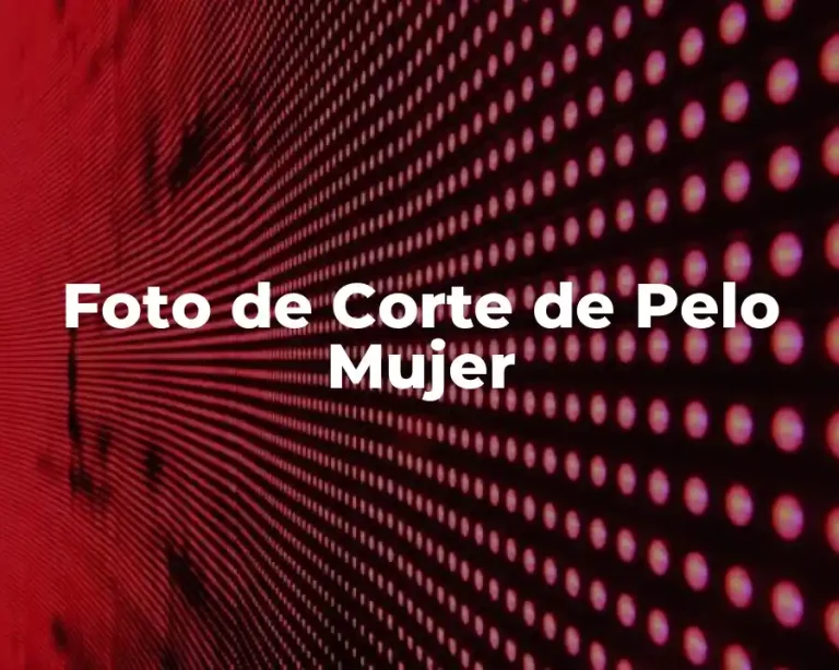 Foto de Corte de Pelo Mujer