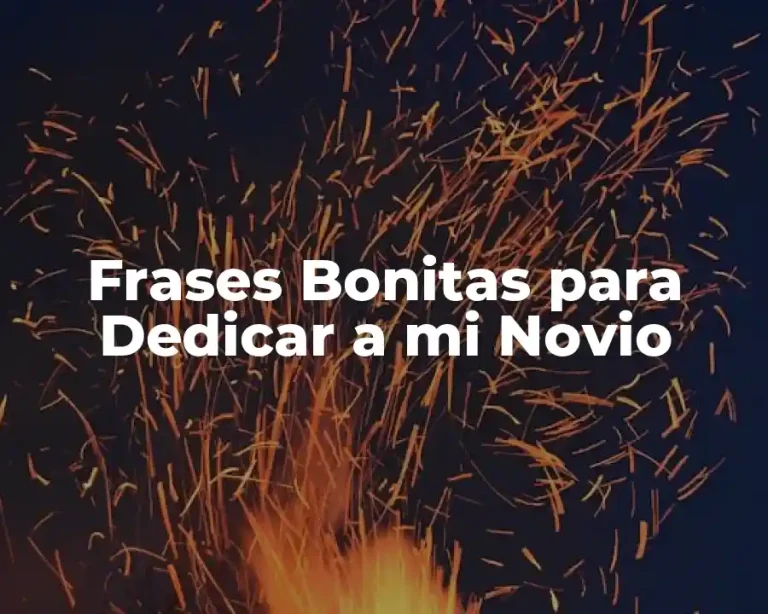 Frases Bonitas para Dedicar a mi Novio