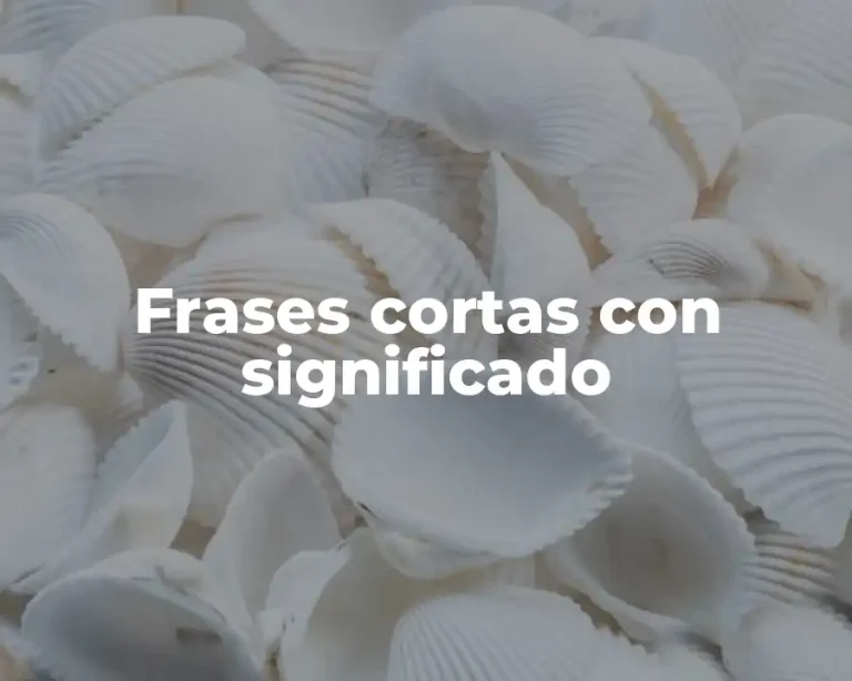 Frases cortas con significado