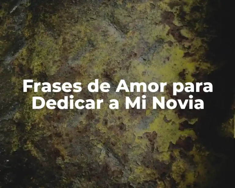 Frases de Amor para Dedicar a Mi Novia