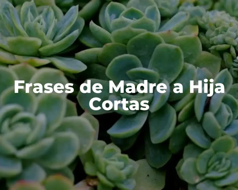 Frases de Madre a Hija Cortas