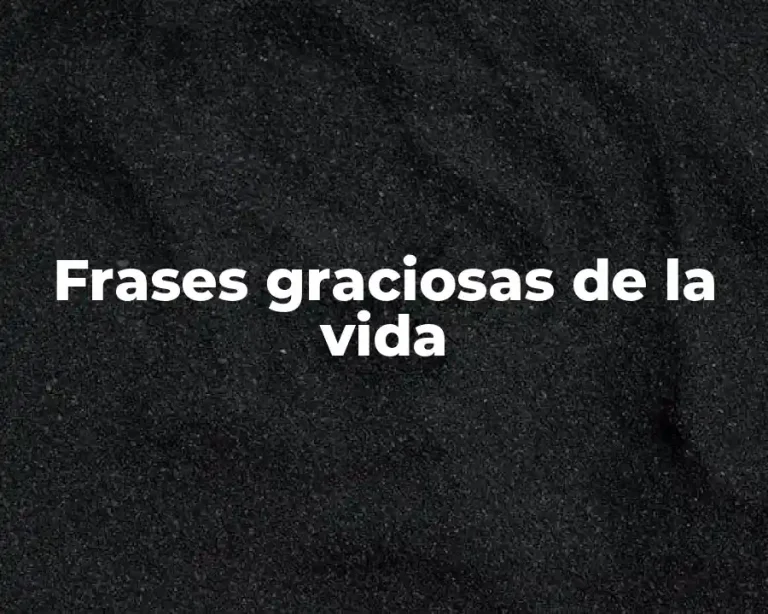 Frases graciosas de la vida