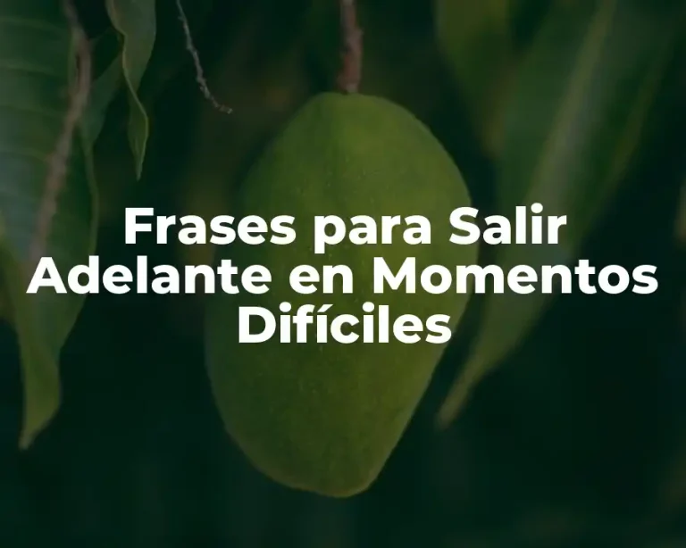 Frases para Salir Adelante en Momentos Difíciles
