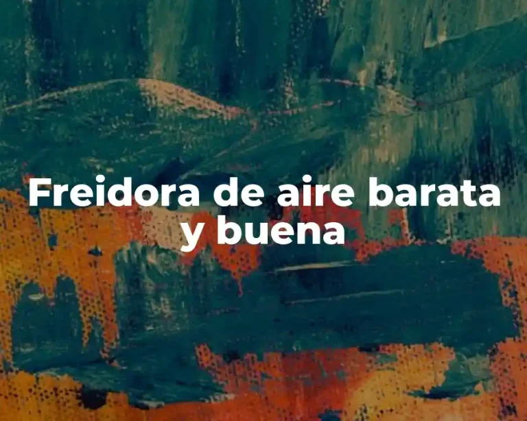 Freidora de aire barata y buena