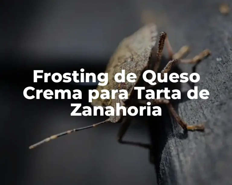 Frosting de Queso Crema para Tarta de Zanahoria