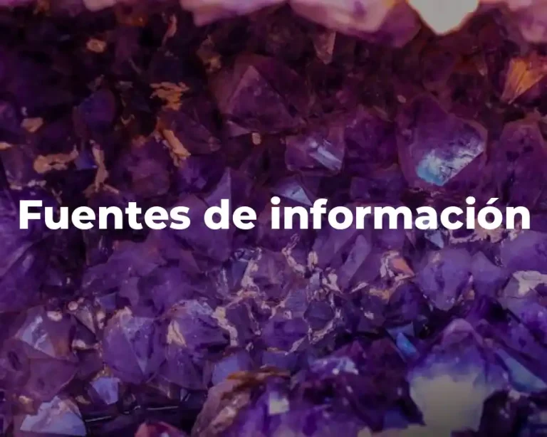 Fuentes de información