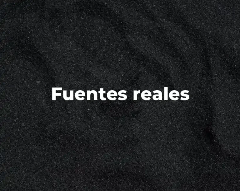 Fuentes reales