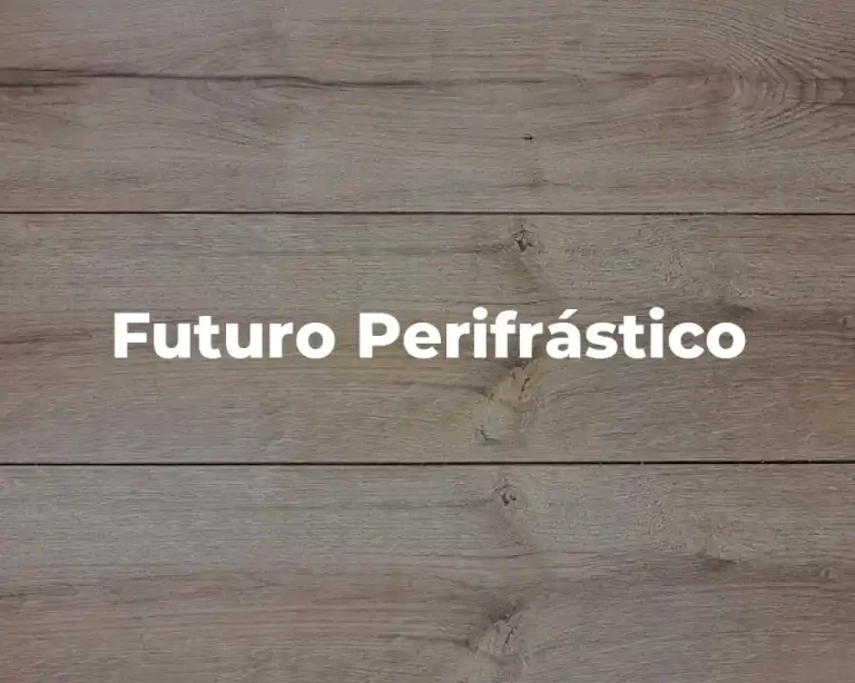 Futuro Perifrástico