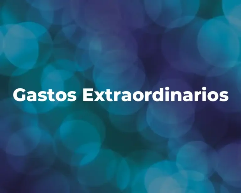 Gastos Extraordinarios