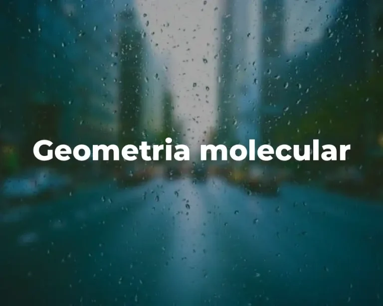 Geometria molecular