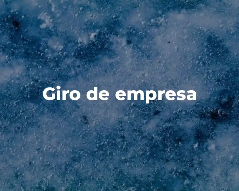 Giro de empresa