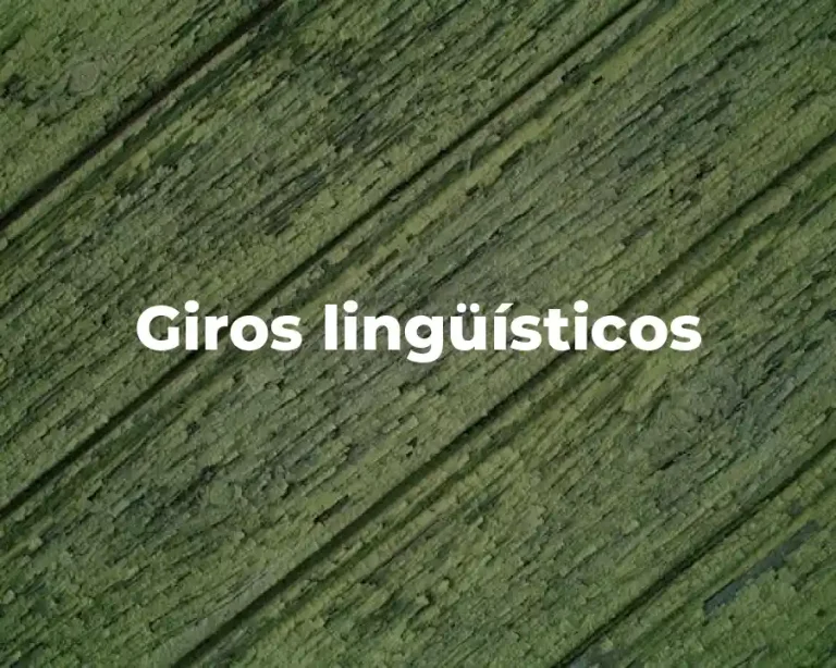 Giros lingüísticos