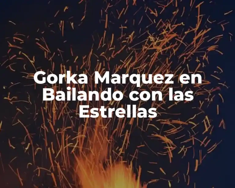 Gorka Marquez en Bailando con las Estrellas