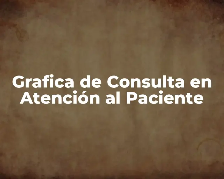 Grafica de Consulta en Atención al Paciente