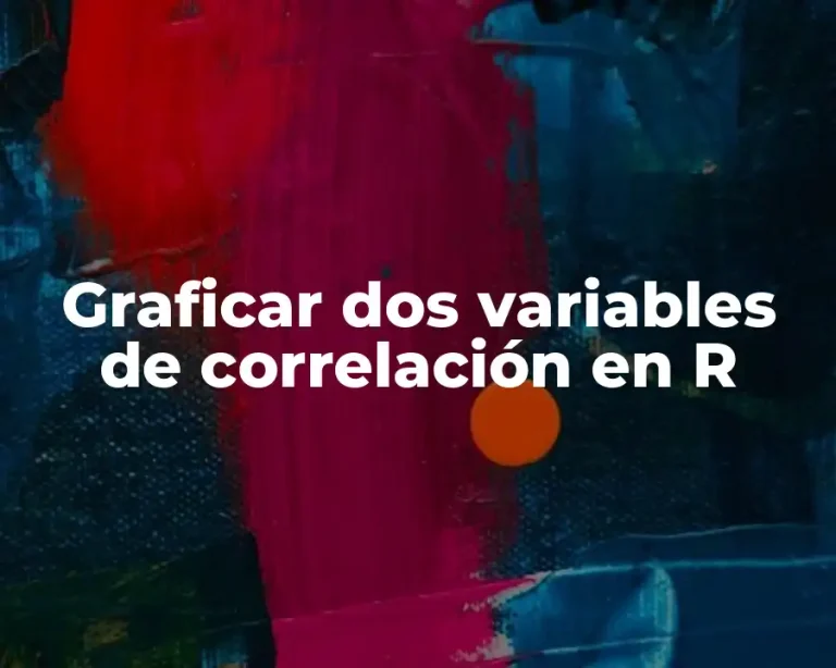 Graficar dos variables de correlación en R