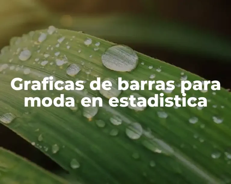 Graficas de barras para moda en estadistica