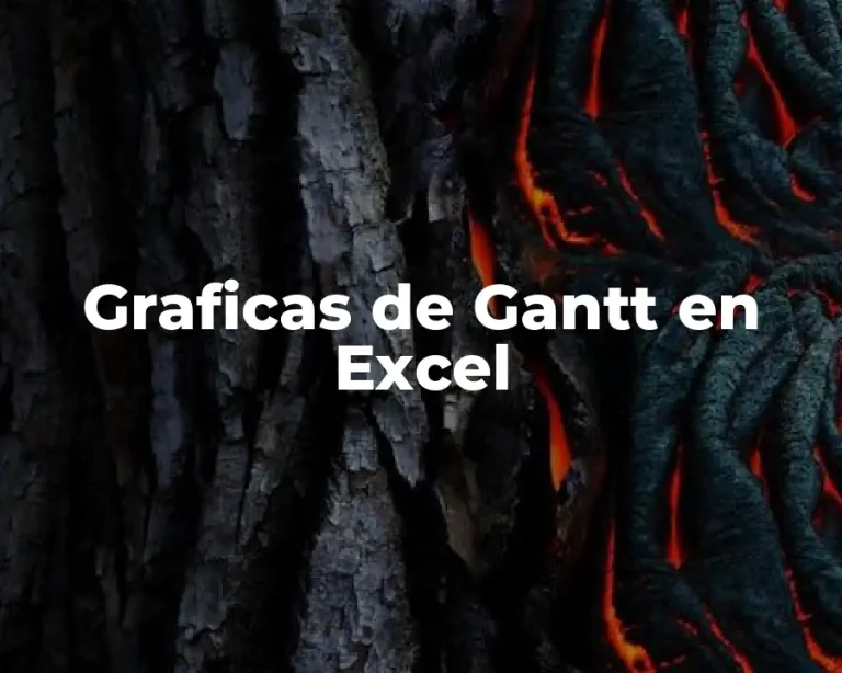 Graficas de Gantt en Excel