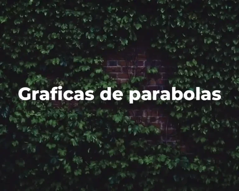 Graficas de parabolas