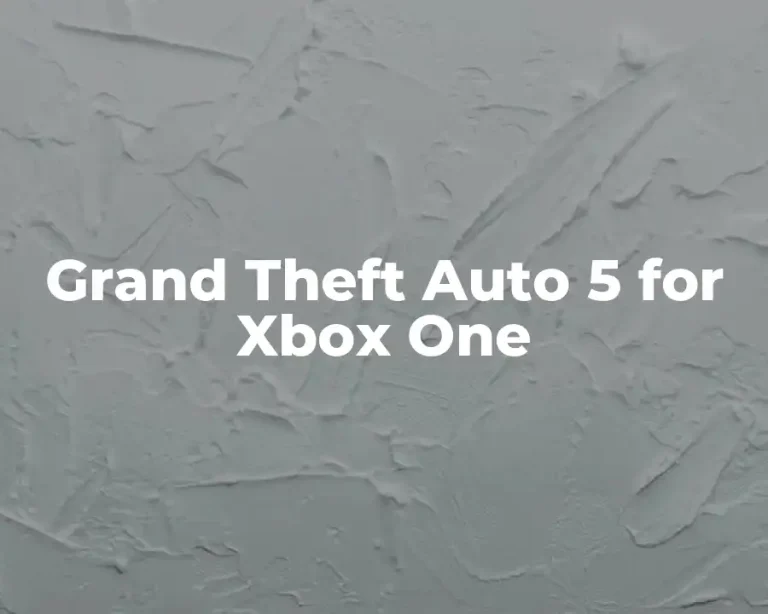 Grand Theft Auto 5 for Xbox One