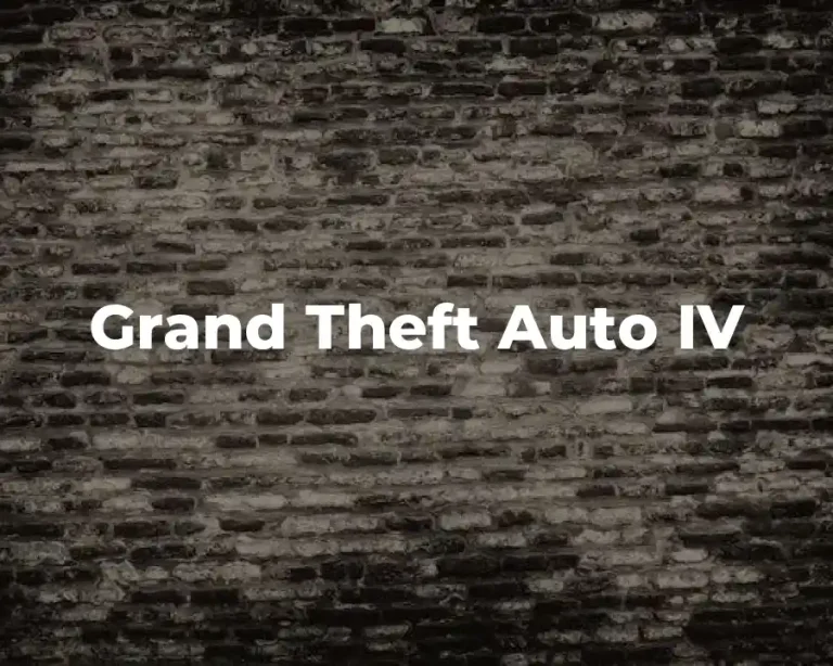 Grand Theft Auto IV