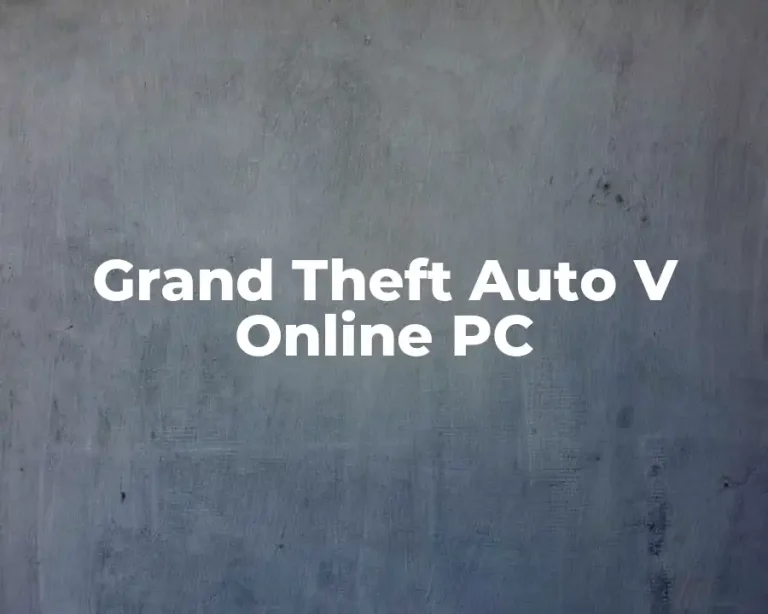 Grand Theft Auto V Online PC