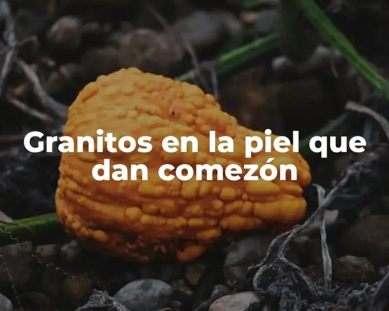 Granitos en la piel que dan comezón