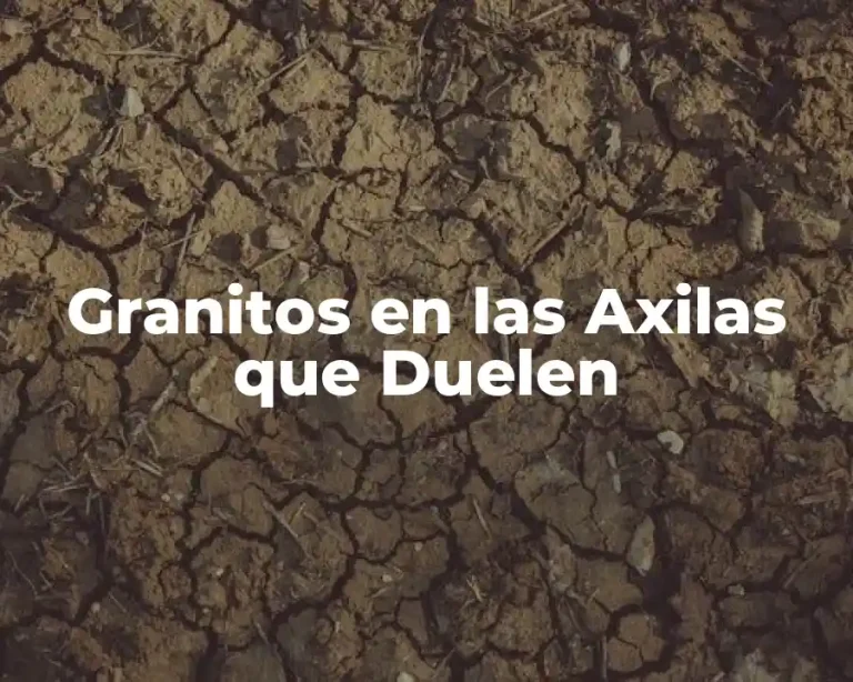 Granitos en las Axilas que Duelen