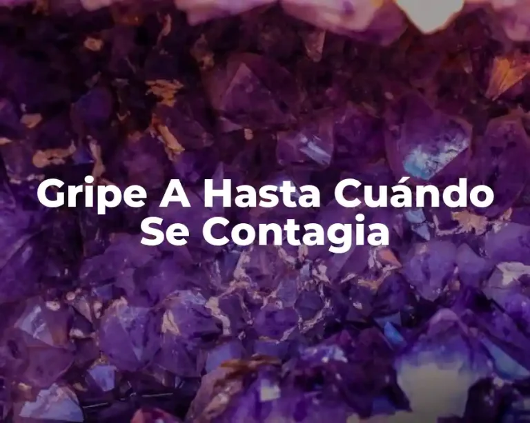 Gripe A Hasta Cuándo Se Contagia