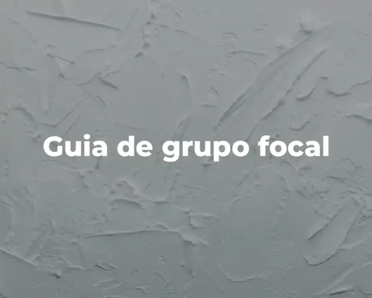 Guia de grupo focal