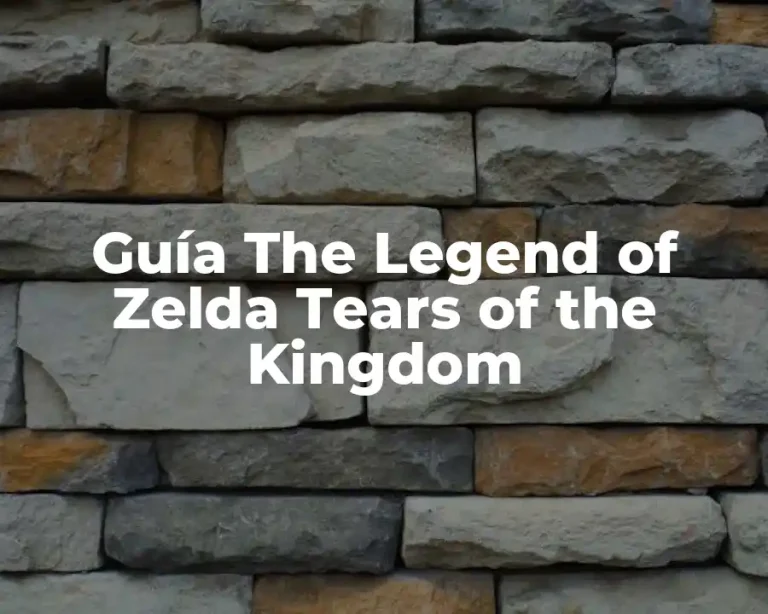 Guía The Legend of Zelda Tears of the Kingdom