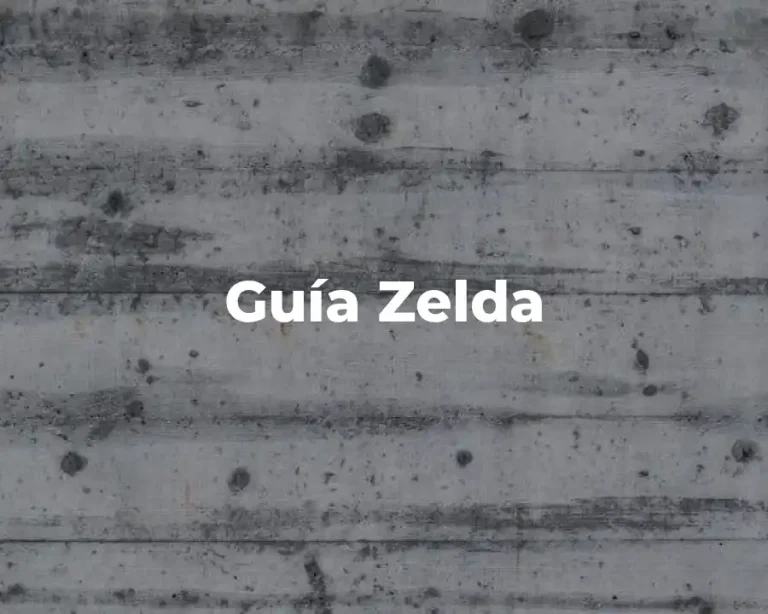 Guía Zelda