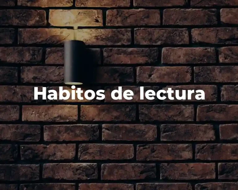 Habitos de lectura
