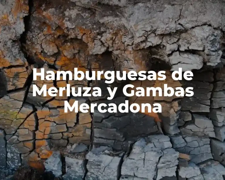 Hamburguesas de Merluza y Gambas Mercadona