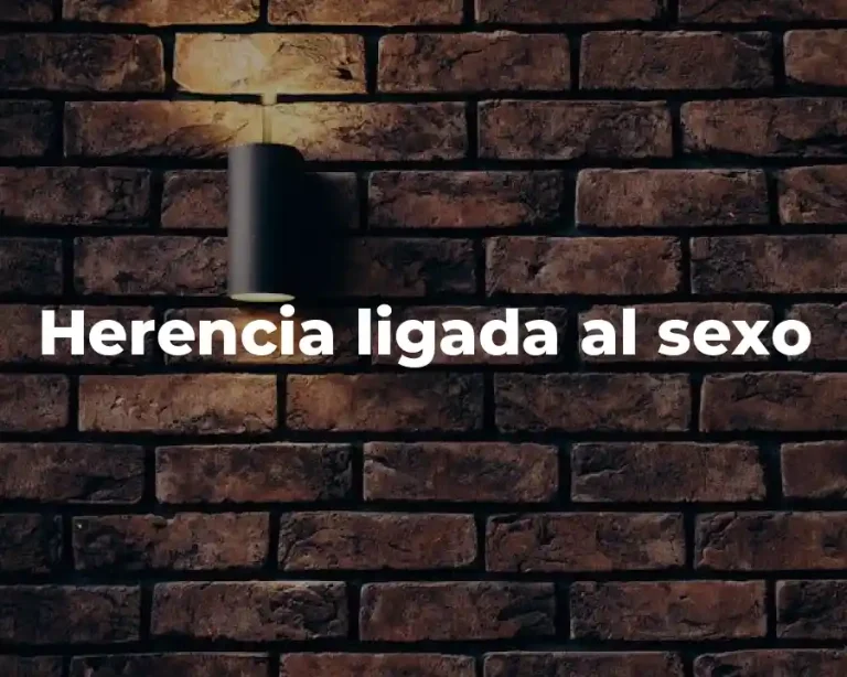 Herencia ligada al sexo