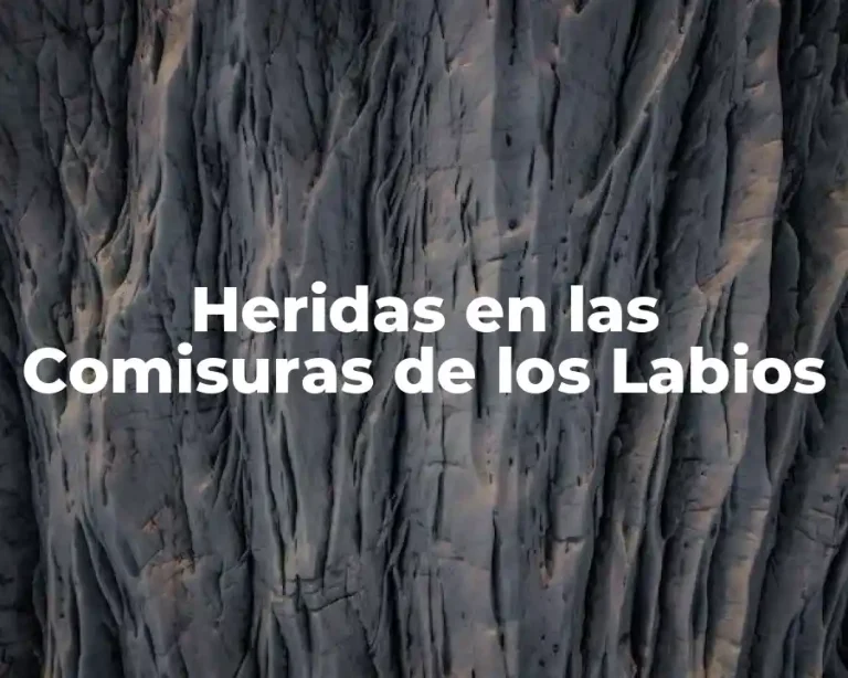 Heridas en las Comisuras de los Labios