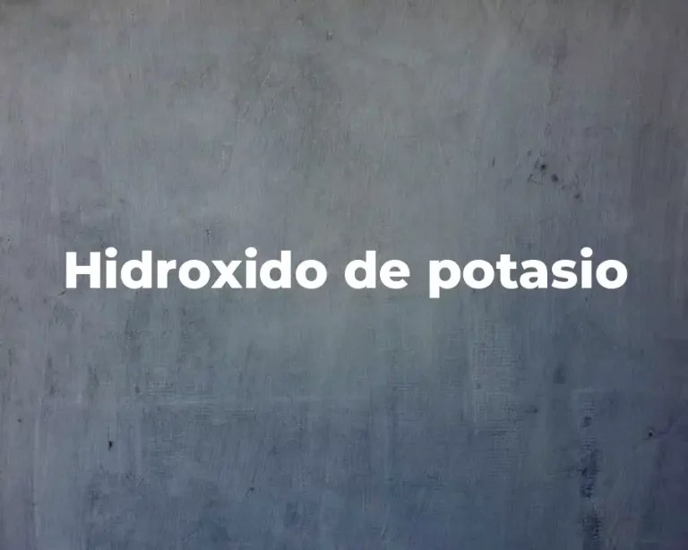Hidroxido de potasio