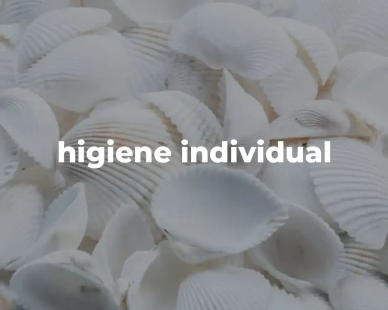 higiene individual