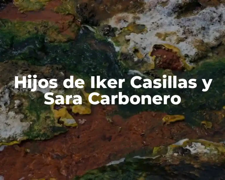Hijos de Iker Casillas y Sara Carbonero