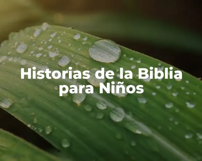 Historias de la Biblia para Niños
