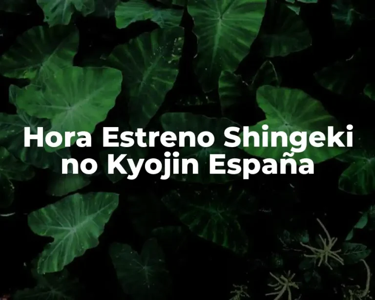 Hora Estreno Shingeki no Kyojin España