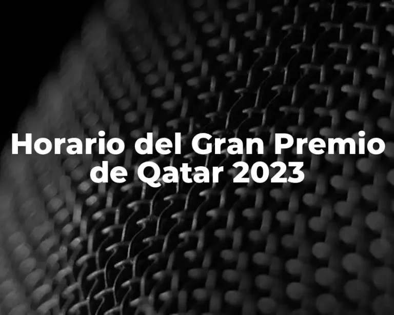 Horario del Gran Premio de Qatar 2023
