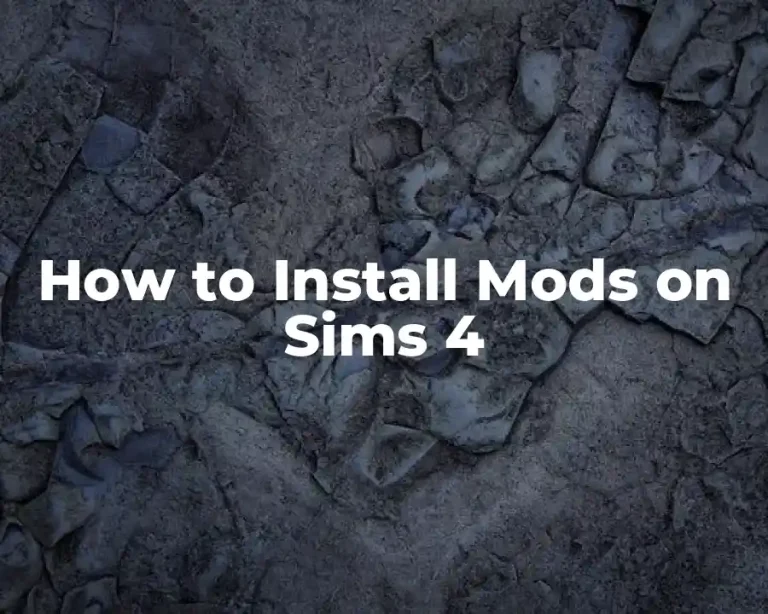 How to Install Mods on Sims 4