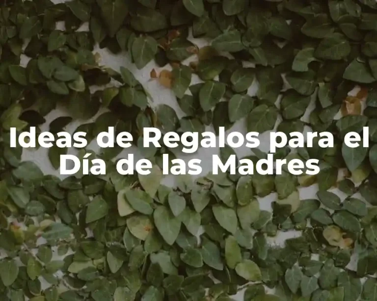Ideas de Regalos para el Día de las Madres