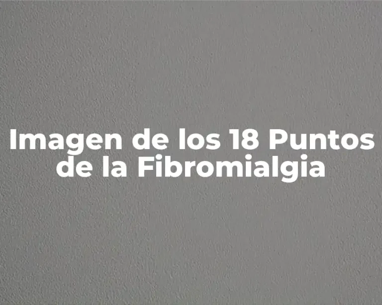 Imagen de los 18 Puntos de la Fibromialgia