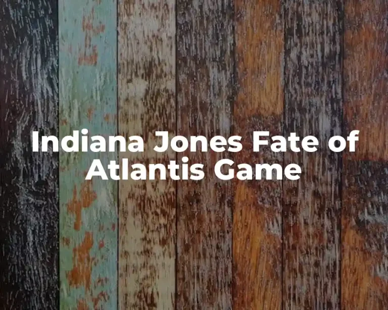 Indiana Jones Fate of Atlantis Game