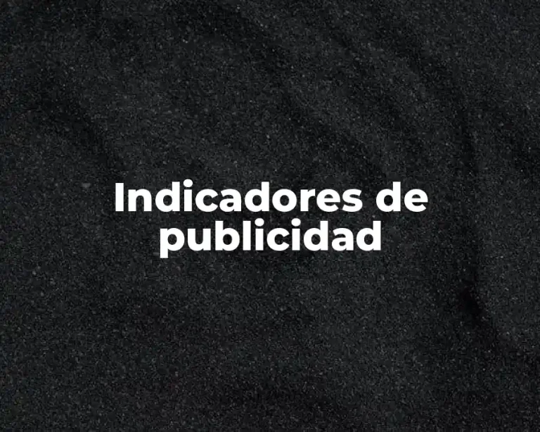 Indicadores de publicidad