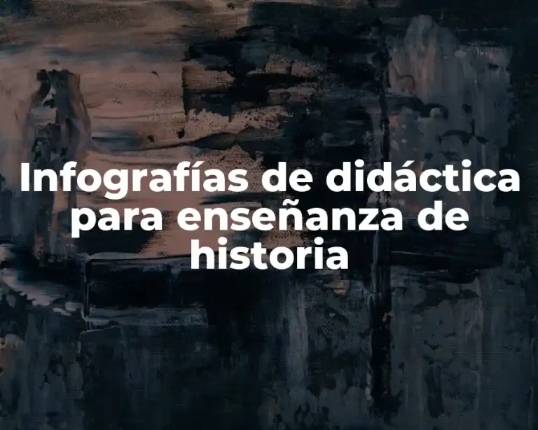 Infografías de didáctica para enseñanza de historia
