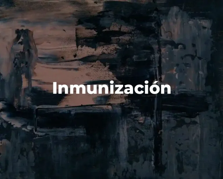Inmunización