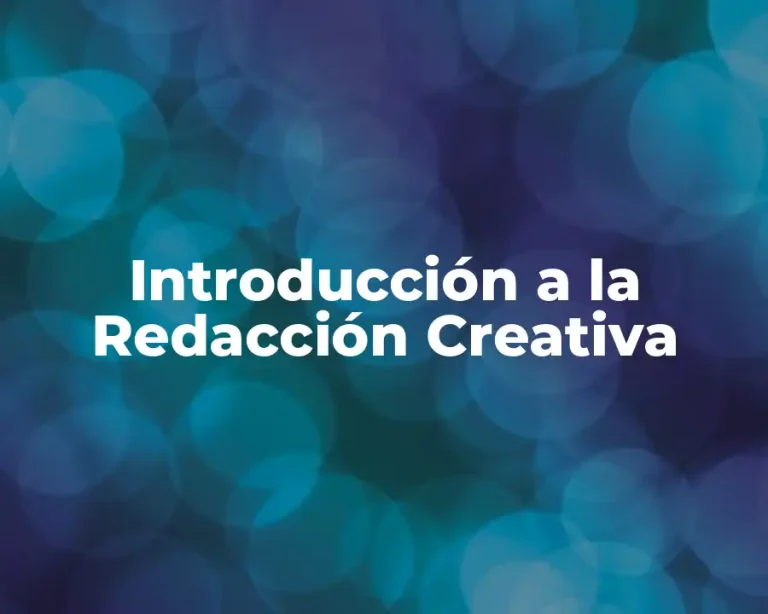 Introducción a la Redacción Creativa