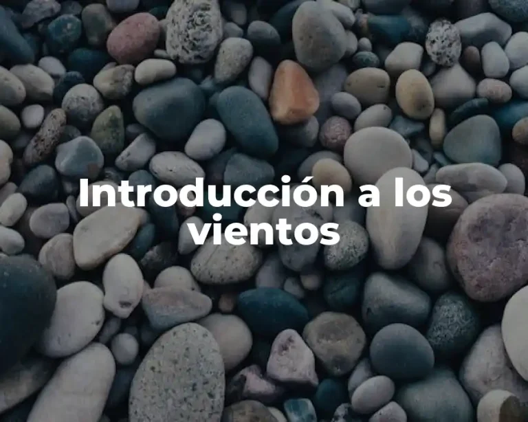 Introducción a los vientos